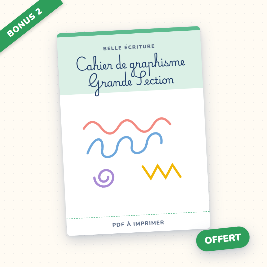 Cahier de graphisme pour la Grande Section