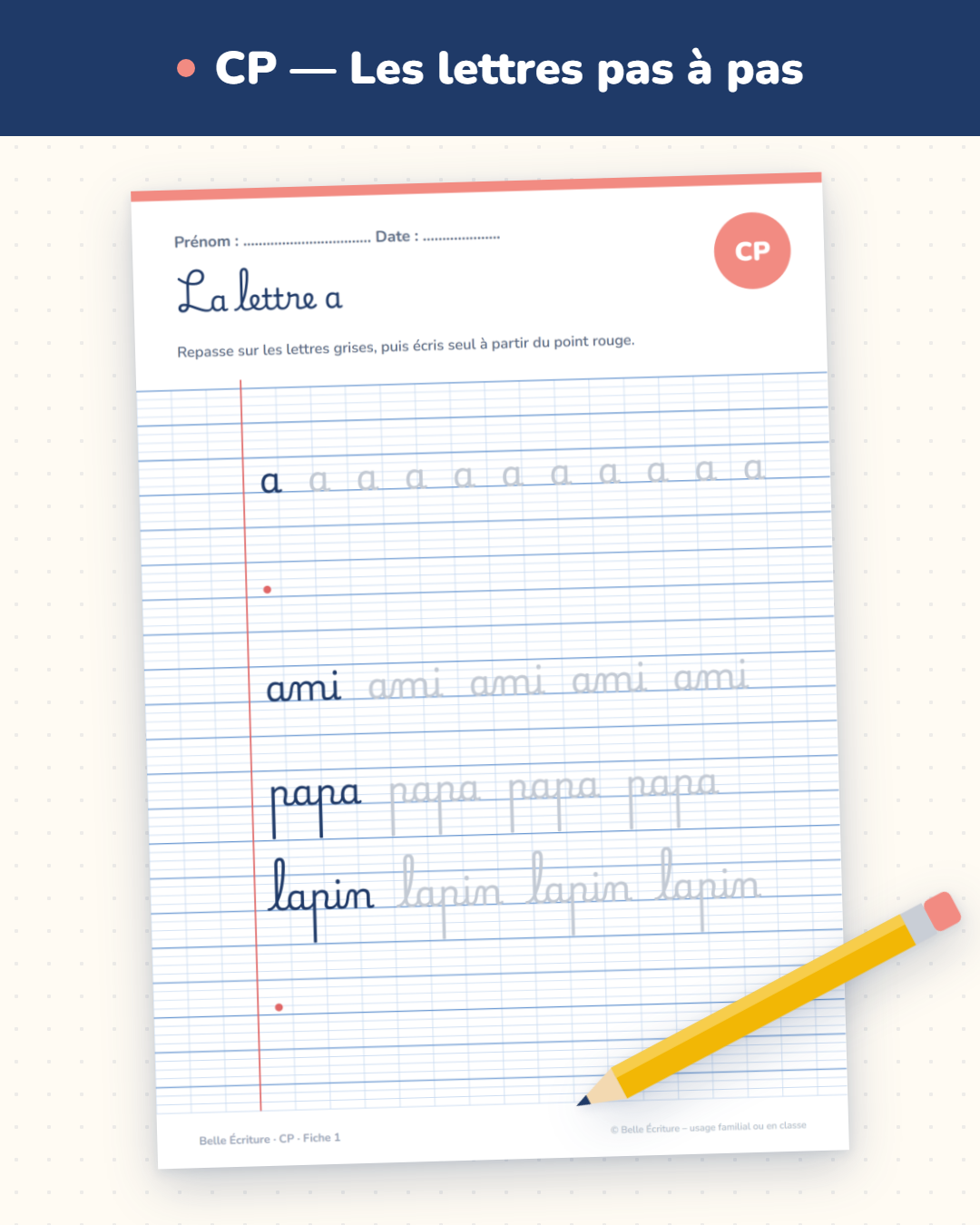 CP — Les lettres pas à pas, avec flèches de sens
